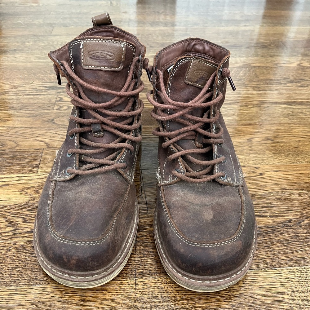 Keen Brown Leather Boots for Outdoor Adventures